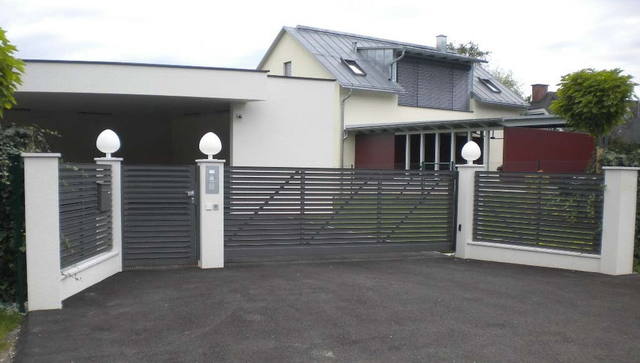 Modell CANTO, Tor- und Zaunanlage