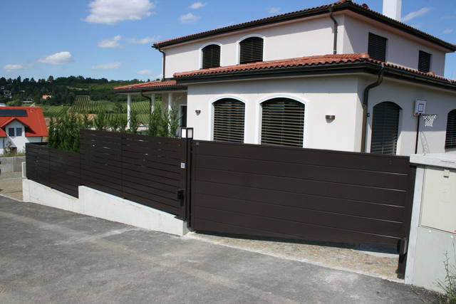Modell LINUS 100 Zaun, Drehtor Modell JANUS